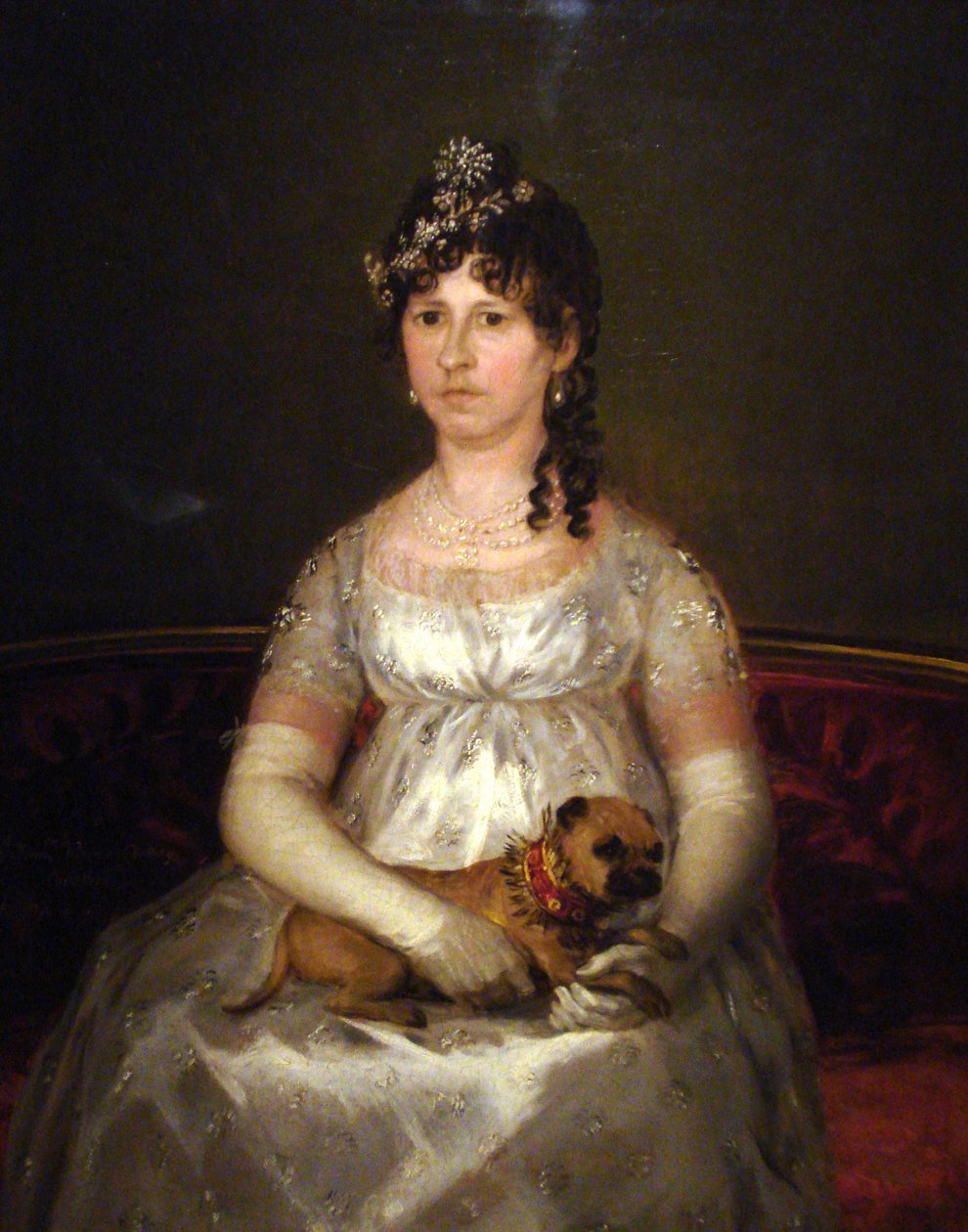 Portræt af Francisca Vicenta Chollet y Caballero af Francisco de Goya