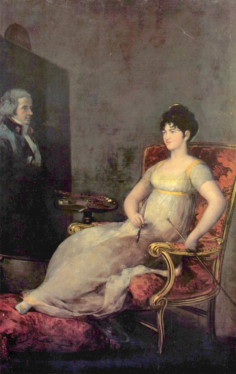 Portræt af María Tomasa Palafox, hertuginde af Medina Sidonia og marchionesse af Villafranca af Francisco de Goya