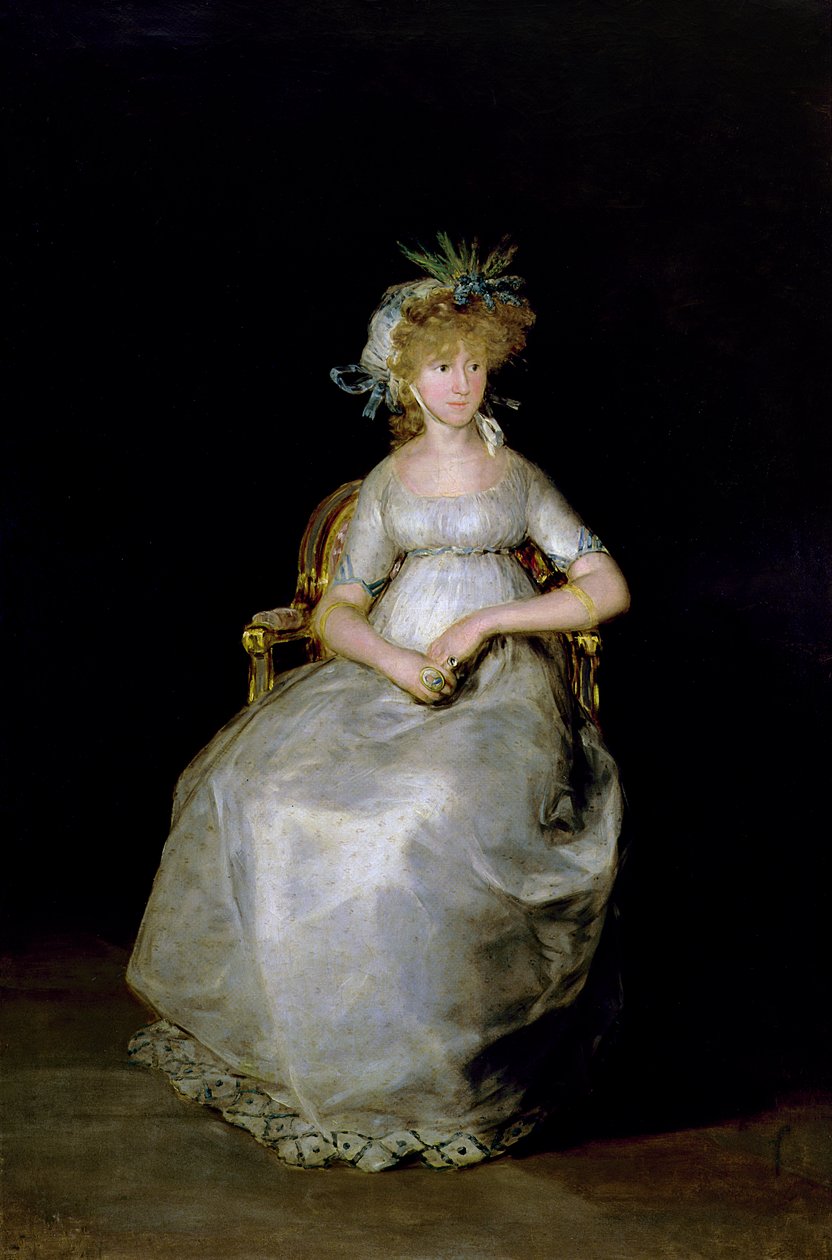 Portræt af Maria Teresa (d.1820) af Ballabriga, grevinde af Chinchon af Francisco de Goya