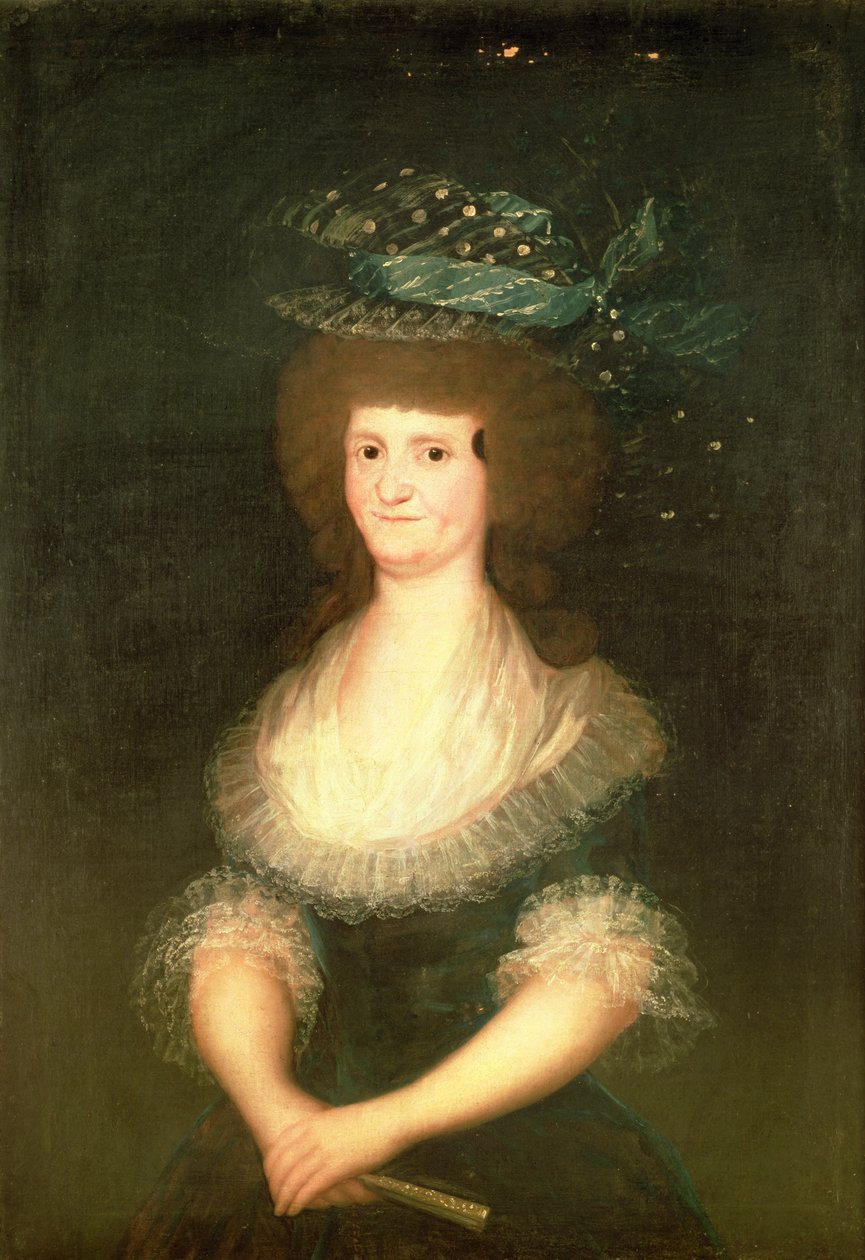 Portræt af dronning Maria Luisa (1751-1819) hustru til kong Charles IV (1788-1808) af Spanien af Francisco de Goya
