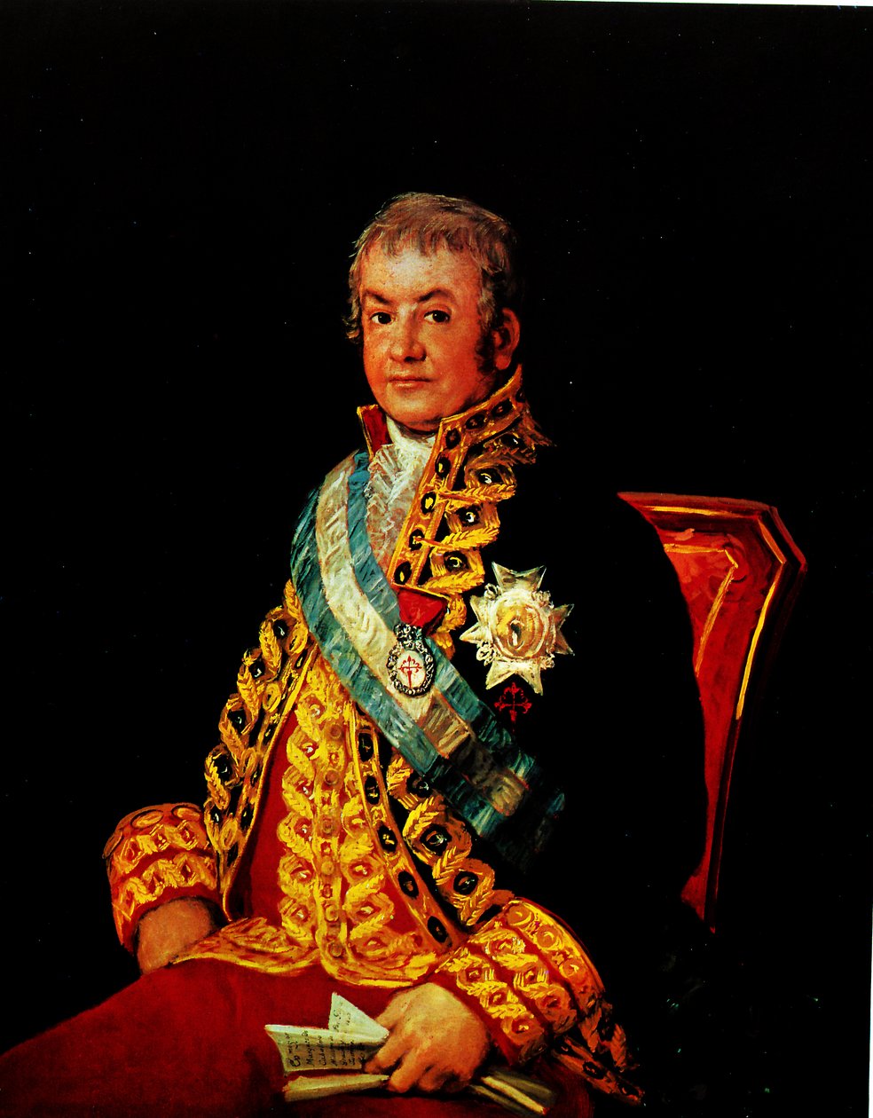 Portræt af justitsminister José Antonio Marqués Caballero af Francisco de Goya