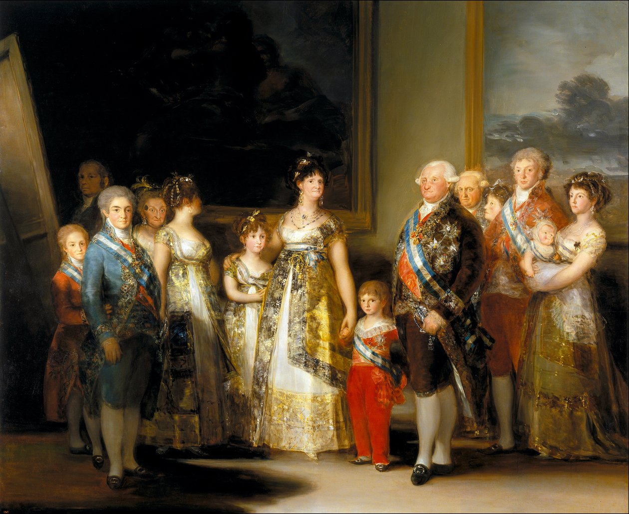 Portræt af familien til Karl IV af Francisco de Goya