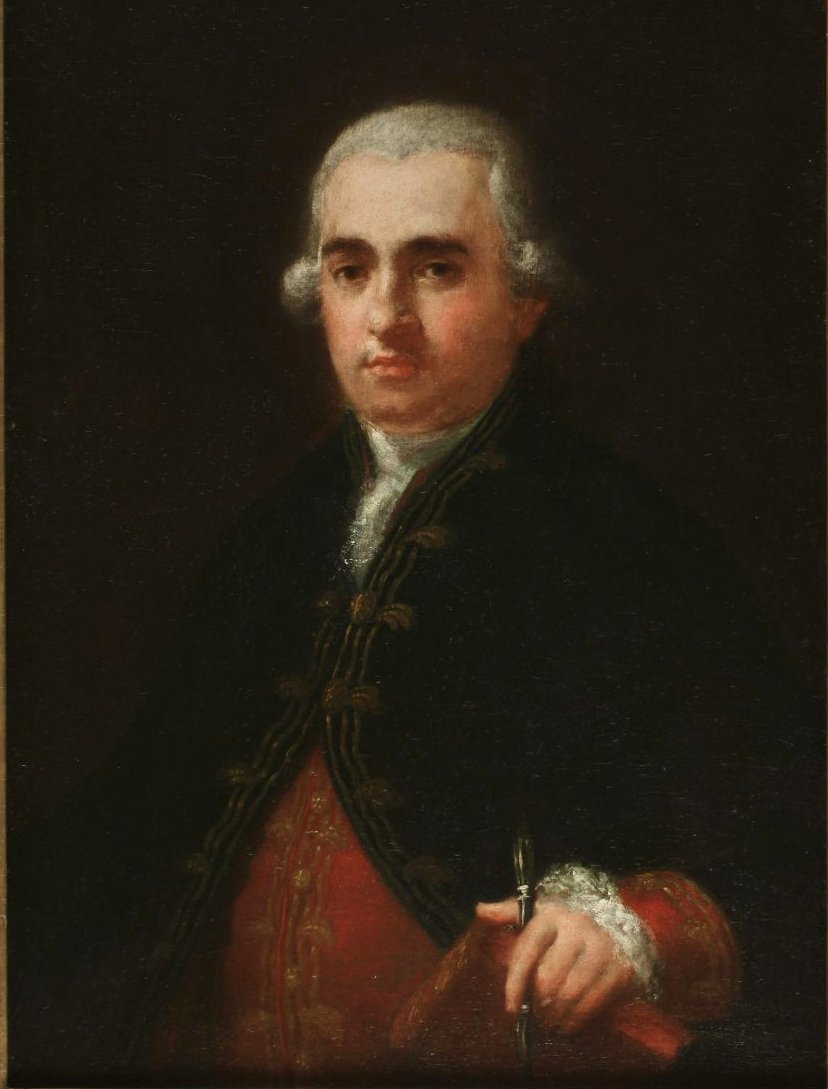 Portræt af Juan Agustín Ceán Bermúdez af Francisco de Goya