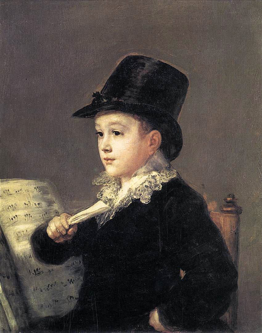 Portræt af Mariano Goya af Francisco de Goya