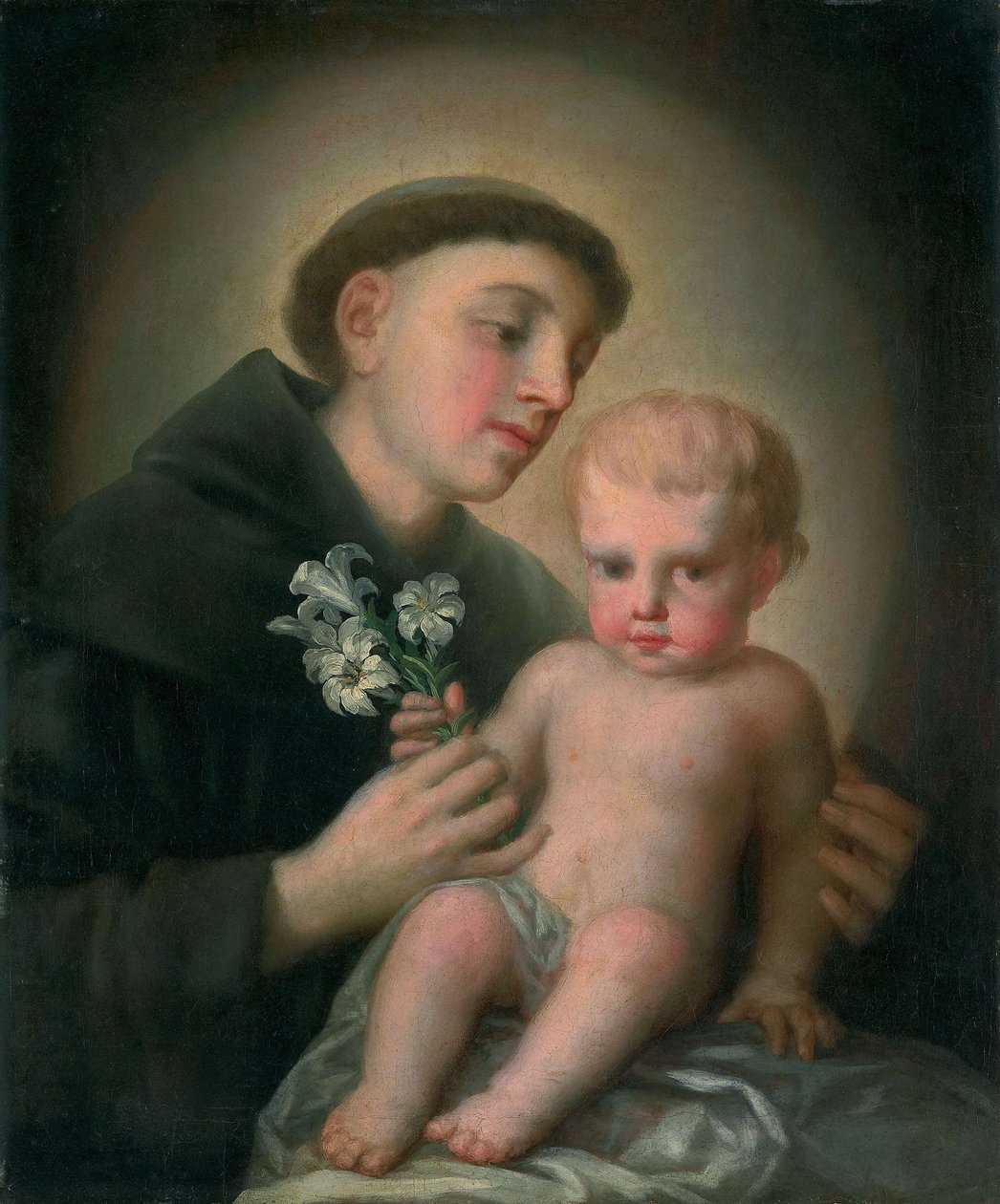 Den hellige Antonius af Padova og Jesusbarnet af Francisco de Goya