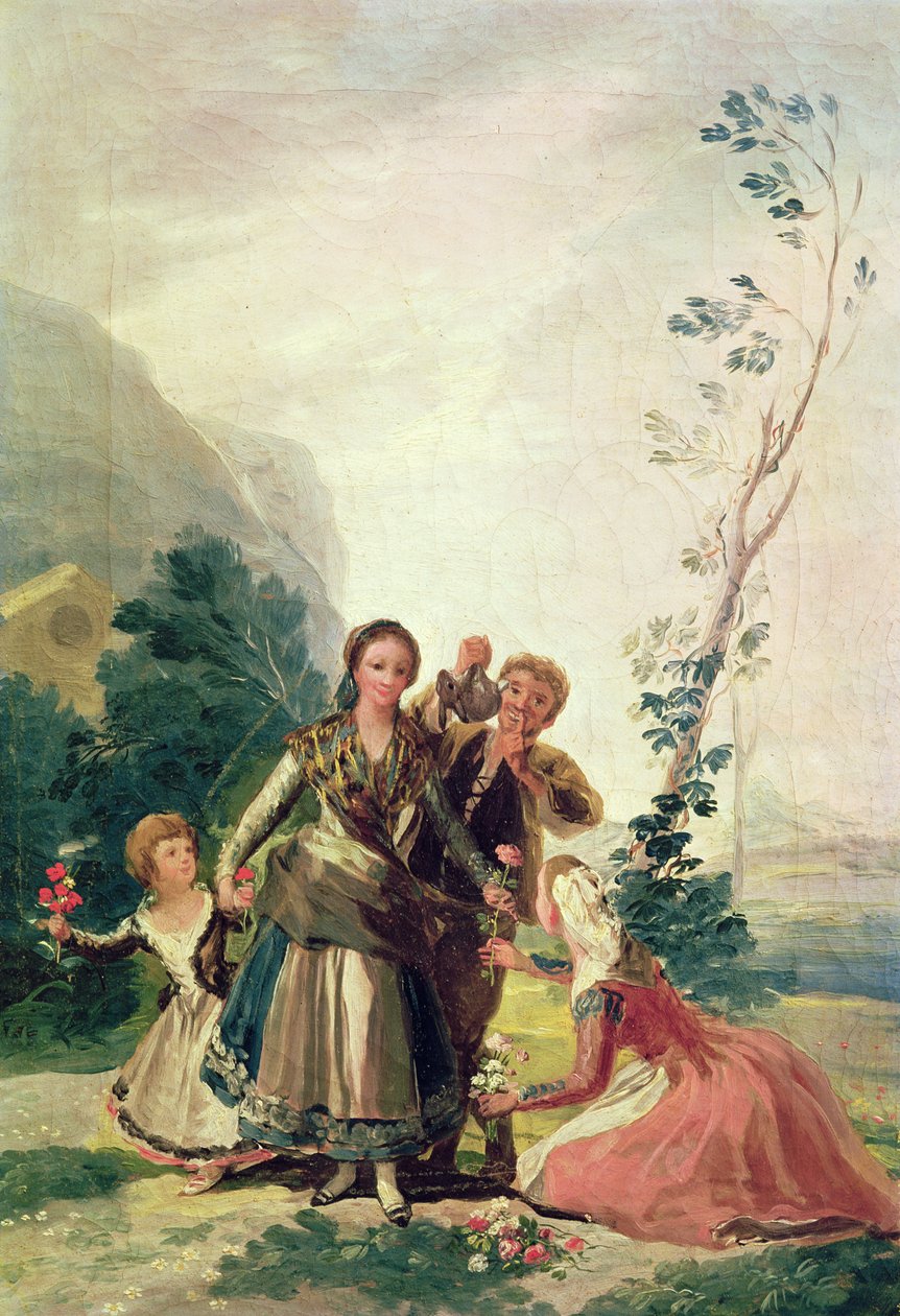 Foråret eller blomstersælgeren, 1786 af Francisco de Goya