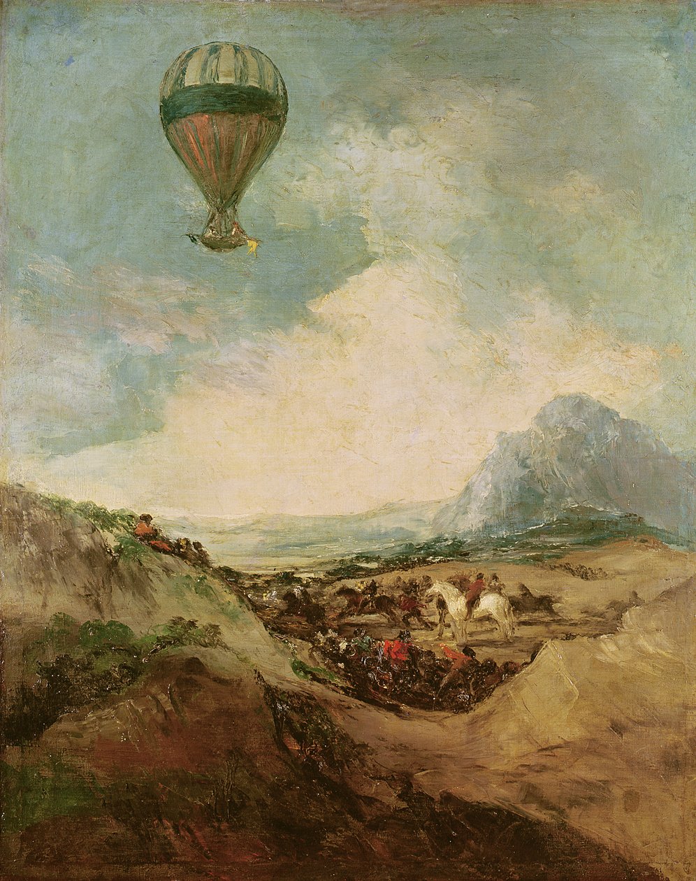 Ballonen eller Montgolfiers opstigning af Francisco de Goya