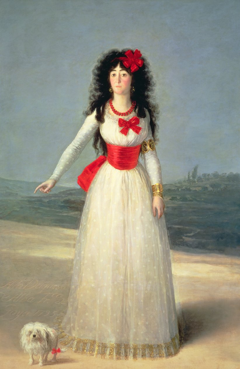 Hertuginden af Alba, 1795 af Francisco de Goya