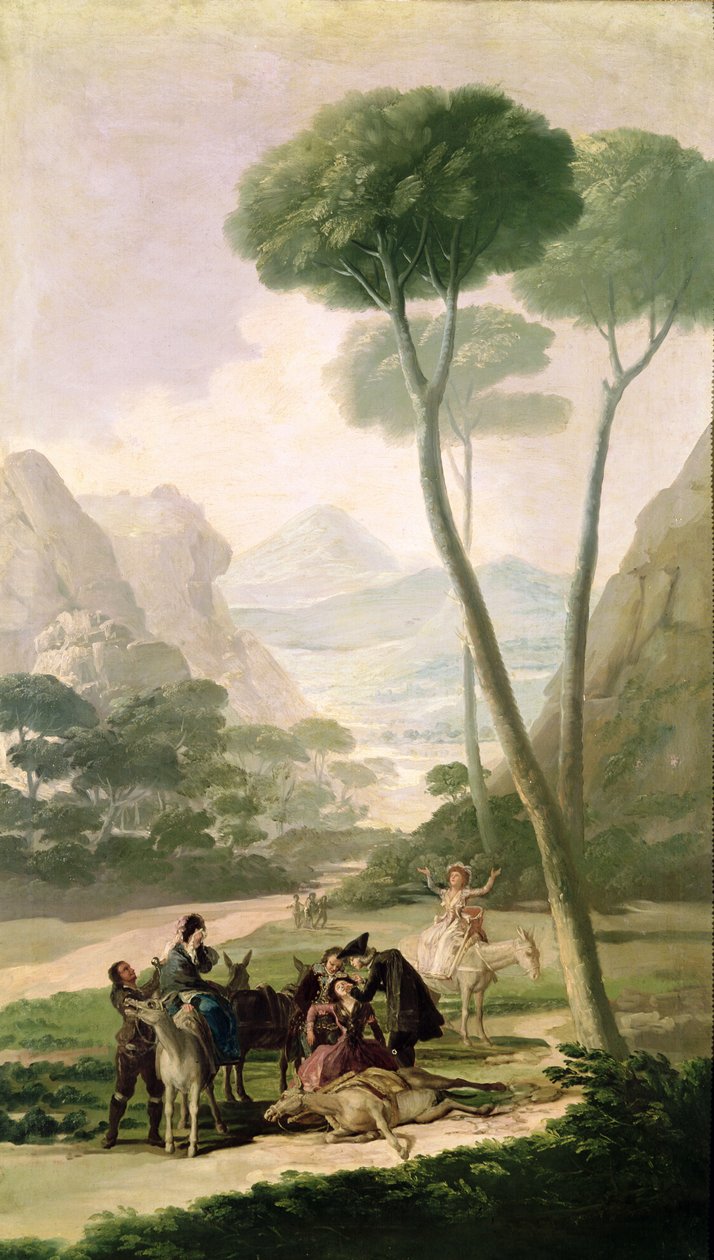 Faldet eller ulykken, 1787 af Francisco de Goya