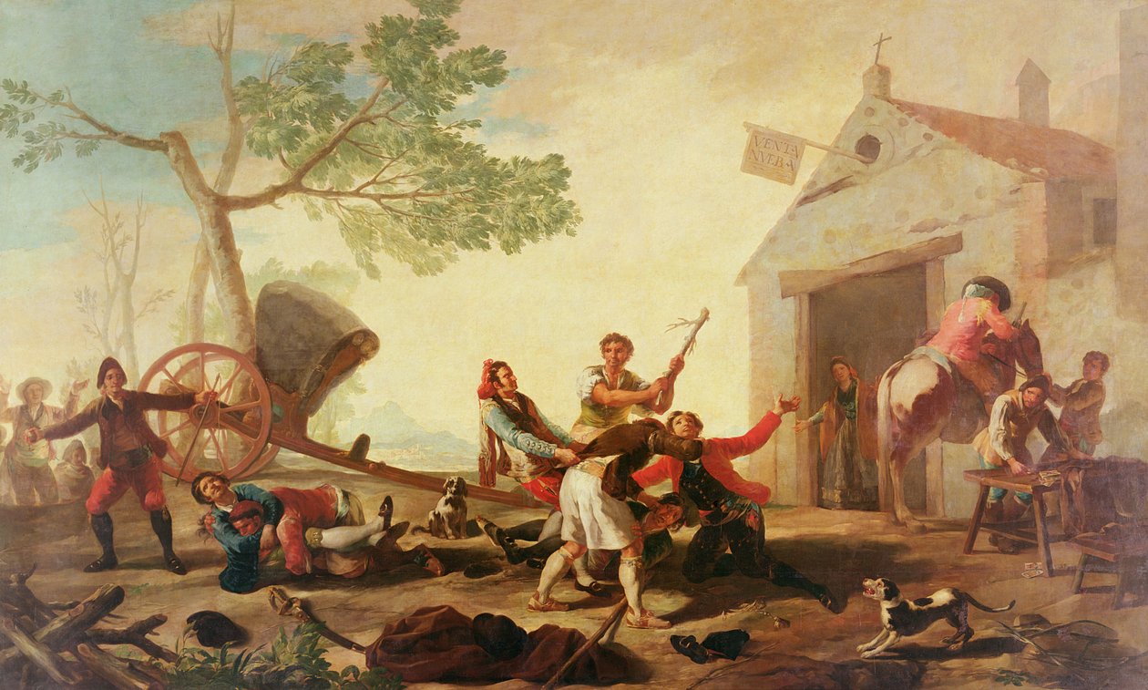 Kampen ved Venta Nueva, 1777 af Francisco de Goya
