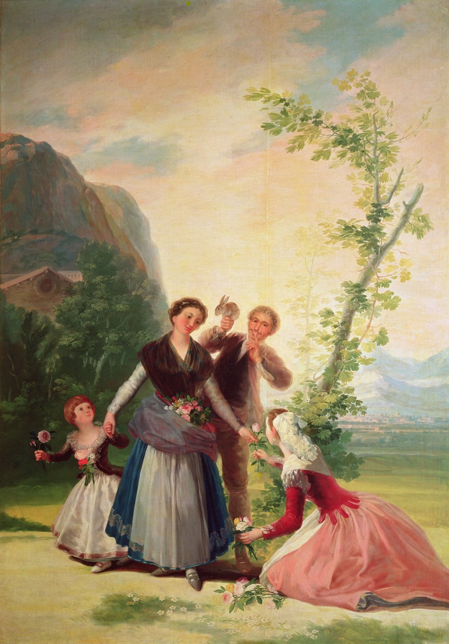 Blomsterhandlerne, 1786 af Francisco de Goya