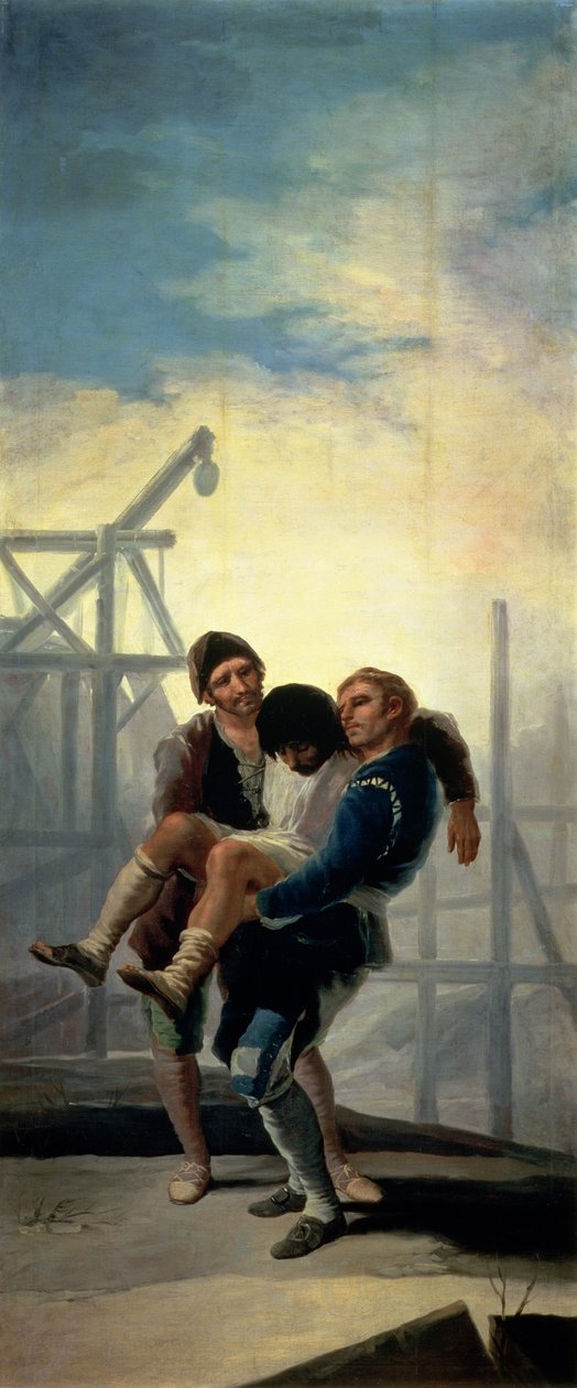 Den skadede murer, 1786-7 af Francisco de Goya
