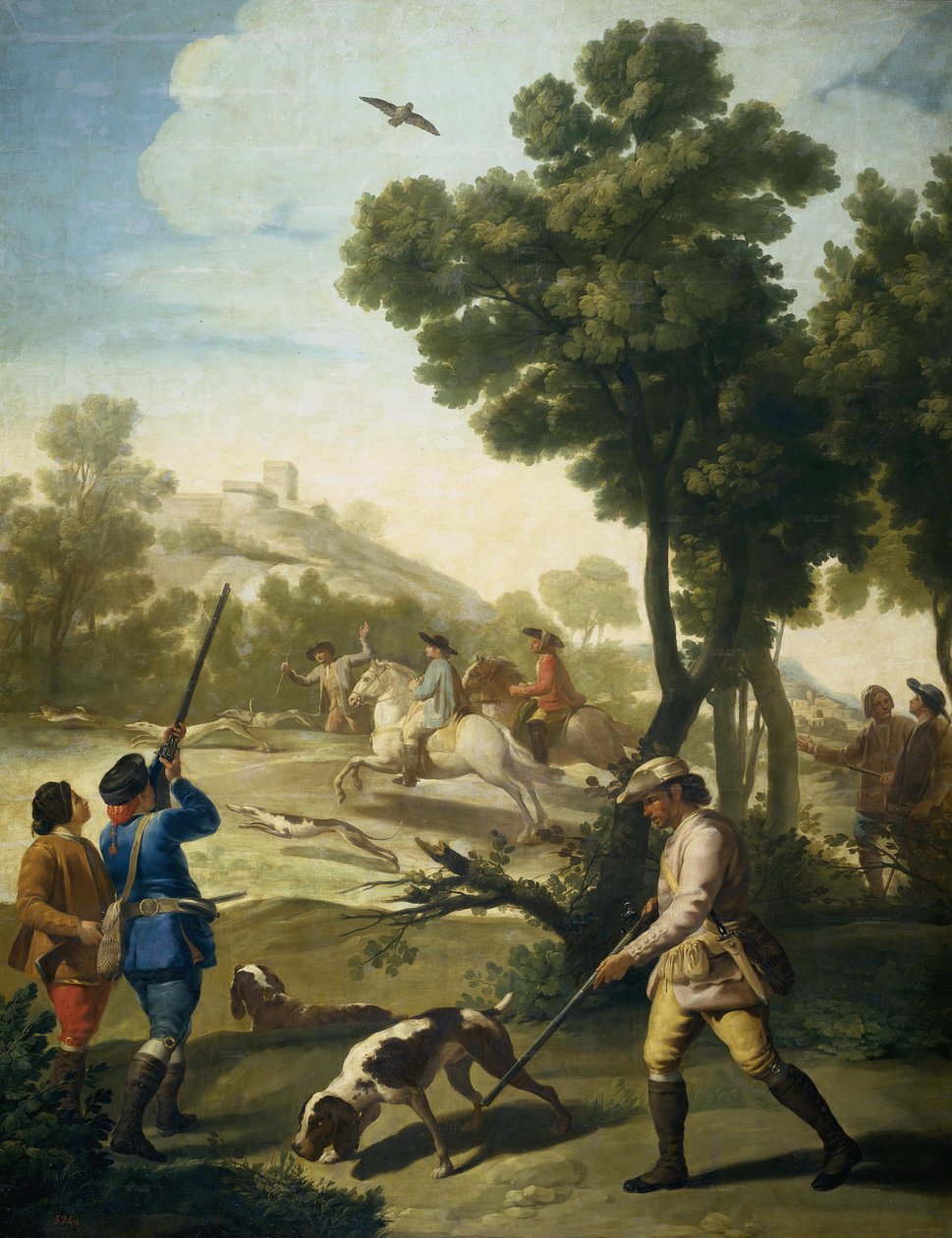 Vagtelskydningen af Francisco de Goya