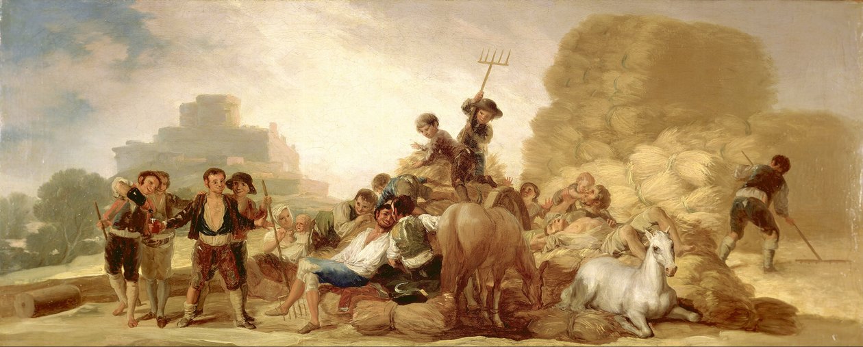 Tærskende gulv af Francisco de Goya