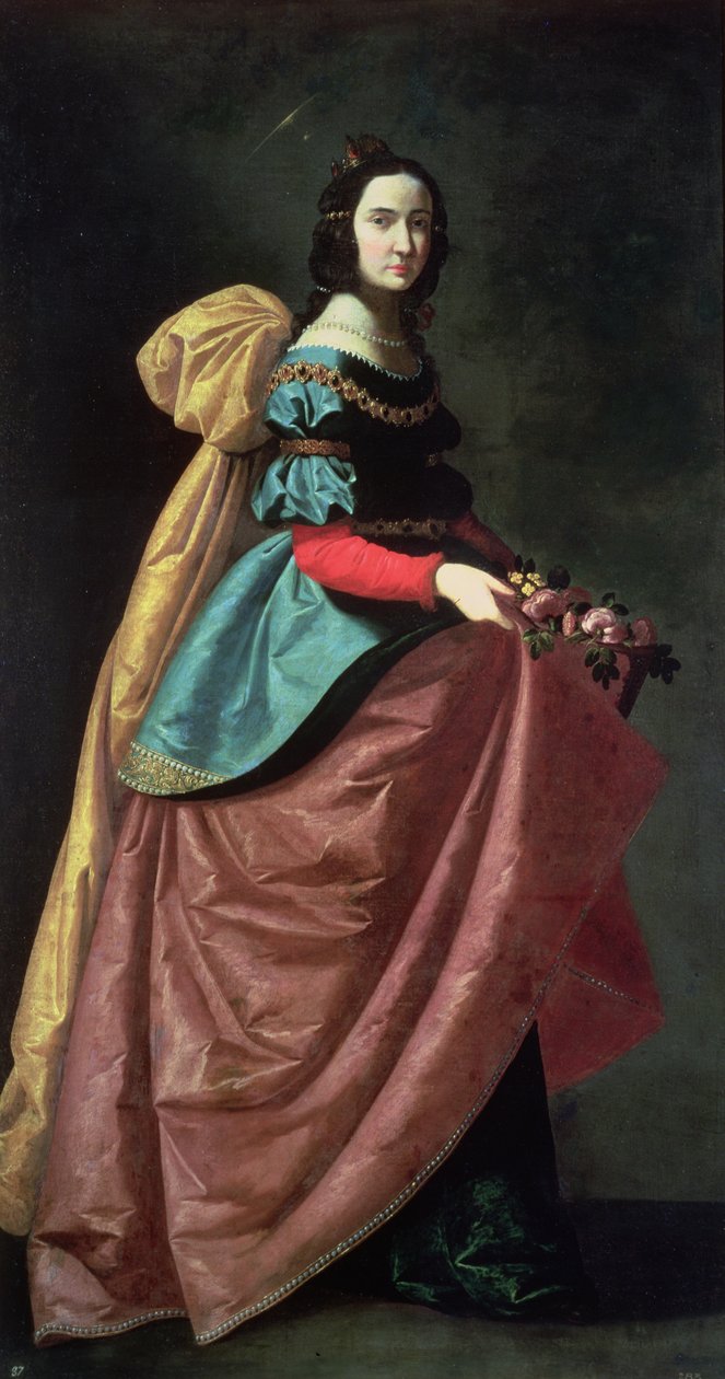 St. Elizabeth af Portugal (1271-1336) 1640 af Francisco de Zurbaran