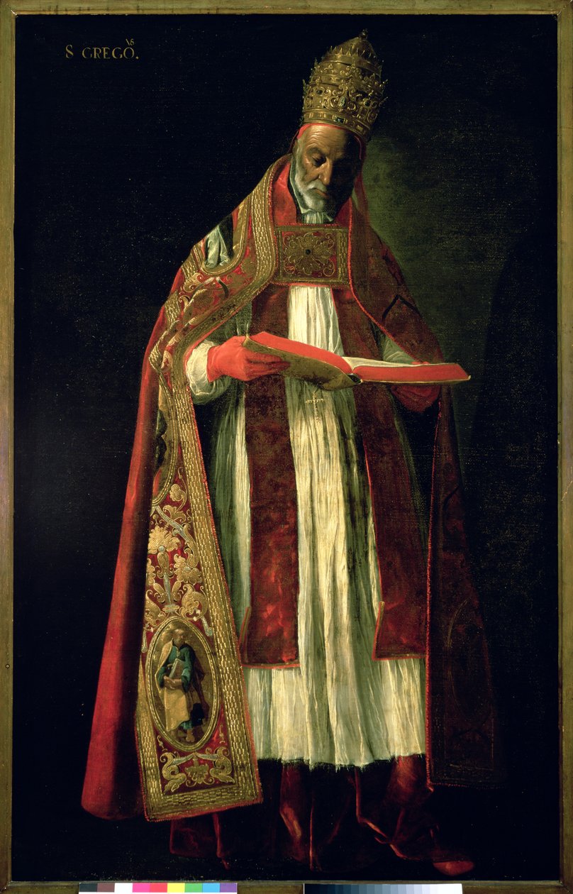 Skt. Gregor den Store (ca. 540-604) af Francisco de Zurbaran