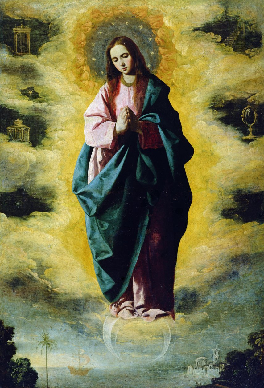 Den ubesmittede undfangelse, ca.1630-35 af Francisco de Zurbaran