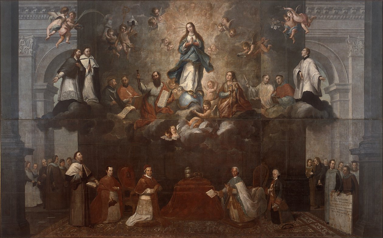 Forherligelse af den ubesmittede undfangelse af Francisco Antonio Vallejo