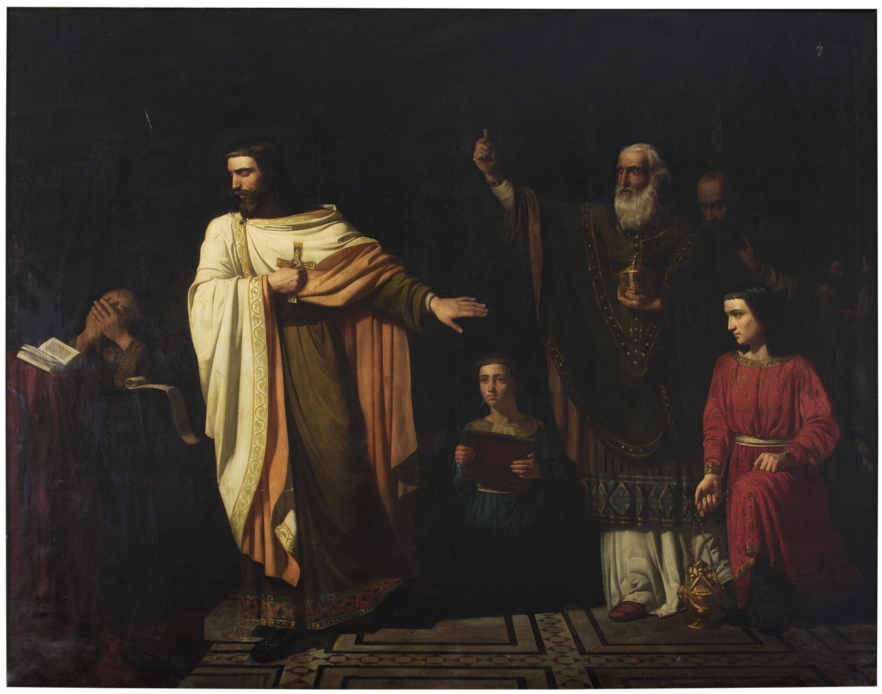 Saint Hermenegildo i fængsel af Francisco Aznar