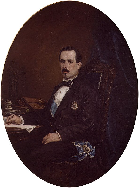 Portræt af ministeren for offentlige arbejder Manuel Ruiz Zorrilla af Francisco Domingo Marqués
