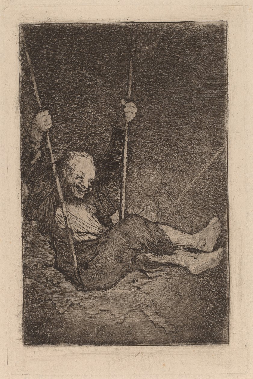 Gammel mand på gynge af Francisco de Goya