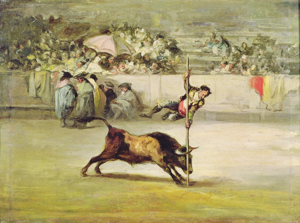 Juanito Apinanis smidighed og frækhed i Madrid Arena af Francisco de Goya