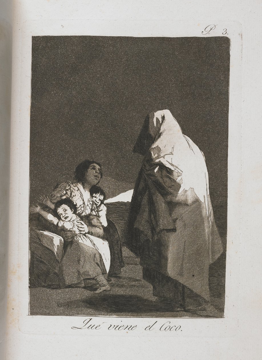 Al Conde Palatino, fra Los Caprichos, 1797-1798 af Francisco de Goya