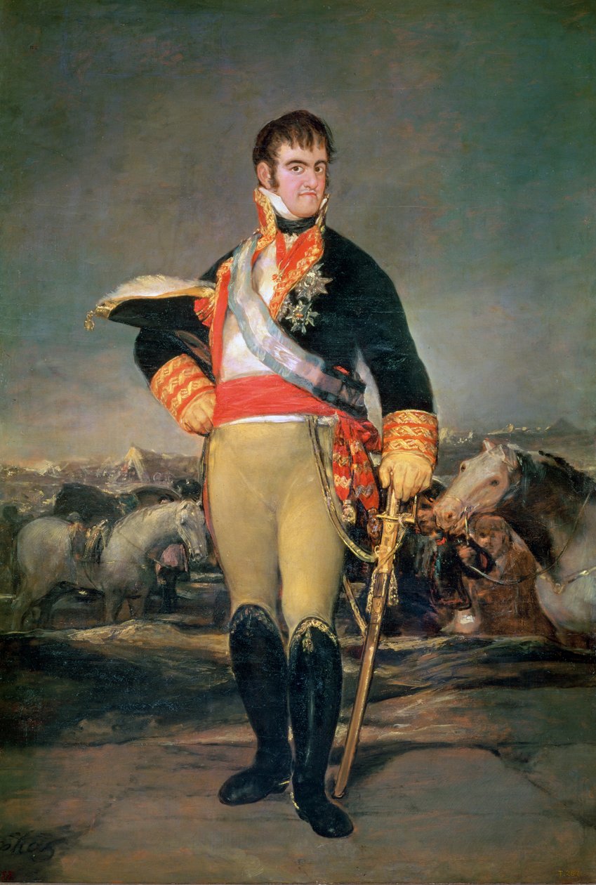 Kong Ferdinand VII (1784-1833) c.1814 af Francisco de Goya
