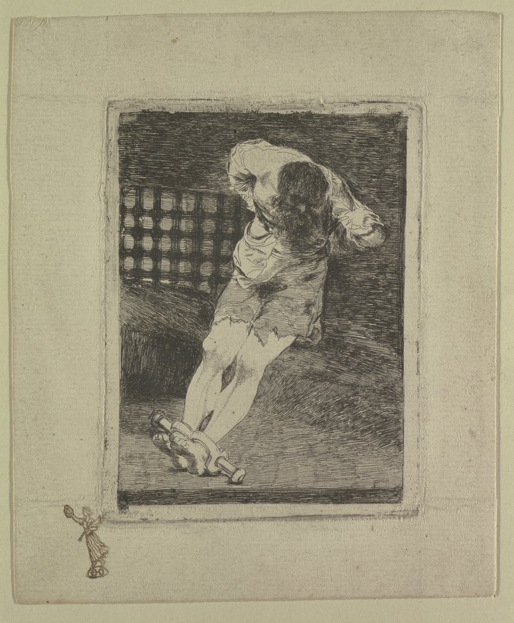 La seguridad de un reo no exige tormento (en anklagedes sikkerhed kræver ikke pine), c.1810-20 af Francisco de Goya