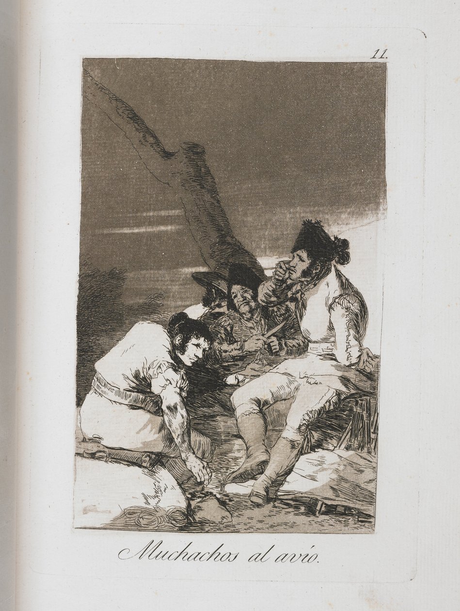 Plade fra Los Caprichos, 1797-1798 af Francisco de Goya