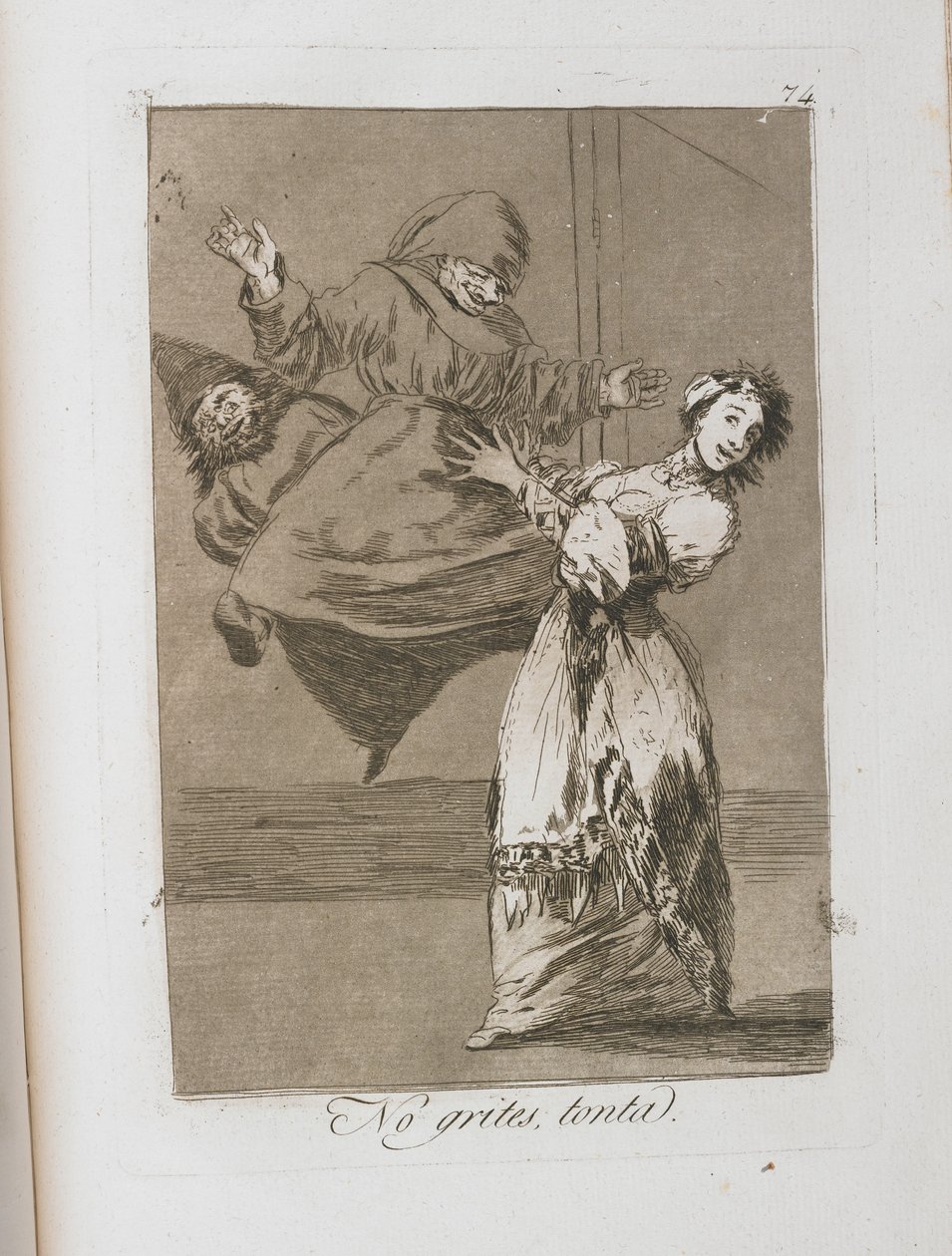 Tallerken fra Los Caprichos, 1797-1798 af Francisco de Goya