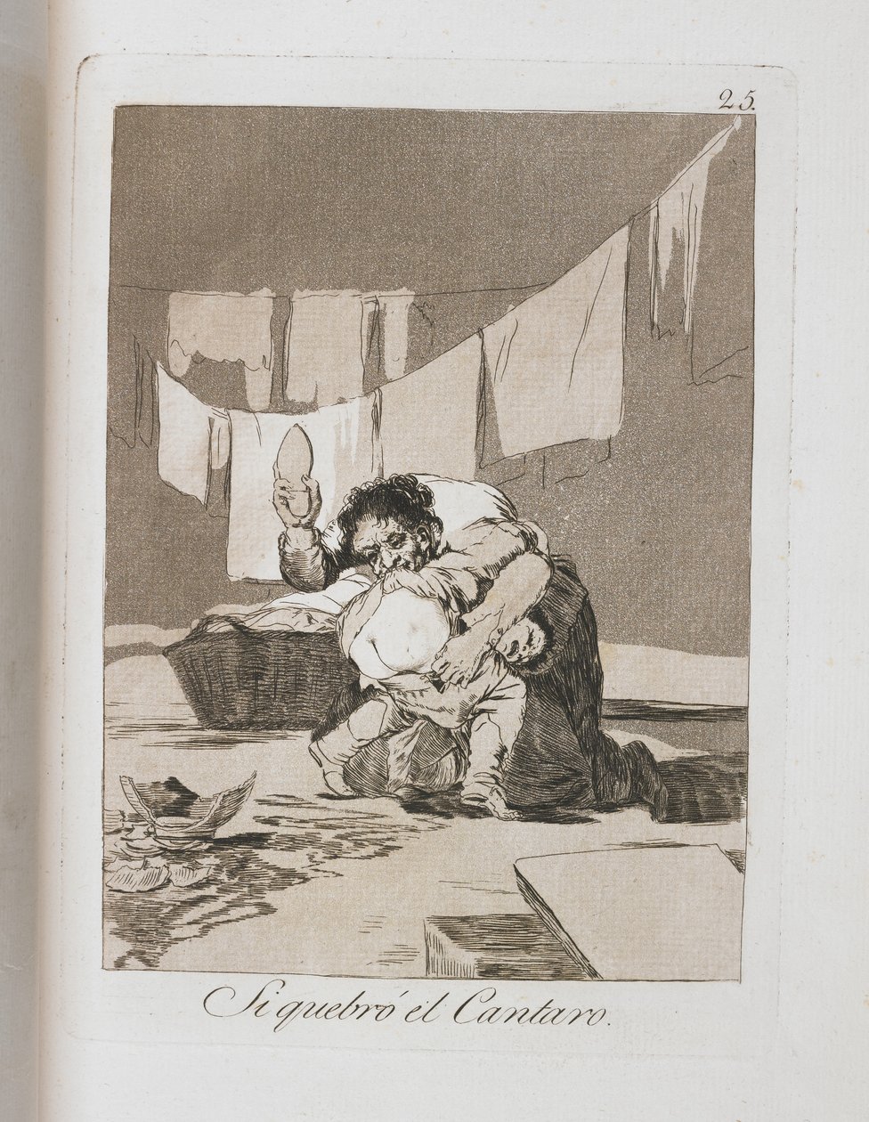 Tallerken fra Los Caprichos, 1797-1798 af Francisco de Goya