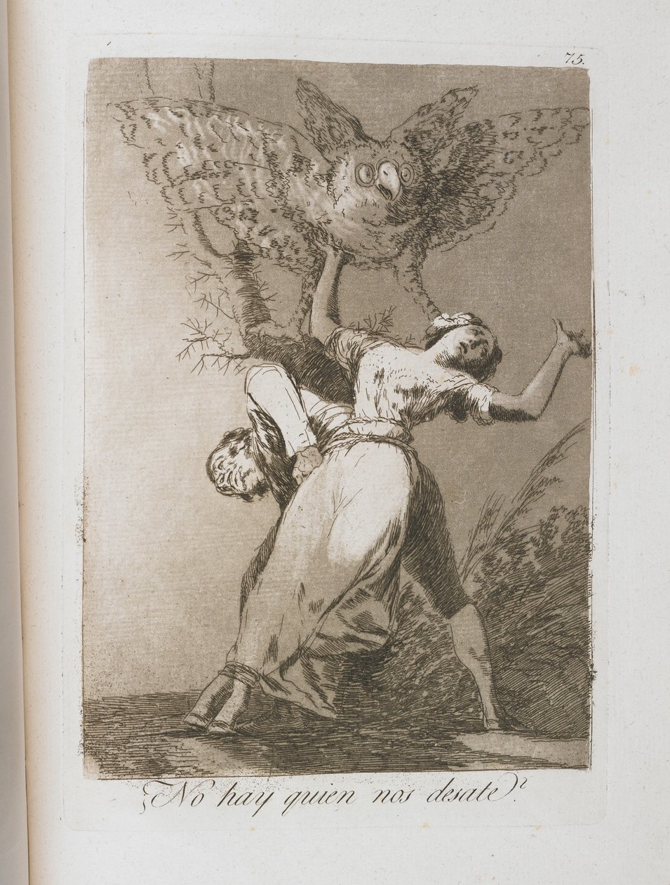 Tallerken fra Los Caprichos, 1797-1798 af Francisco de Goya