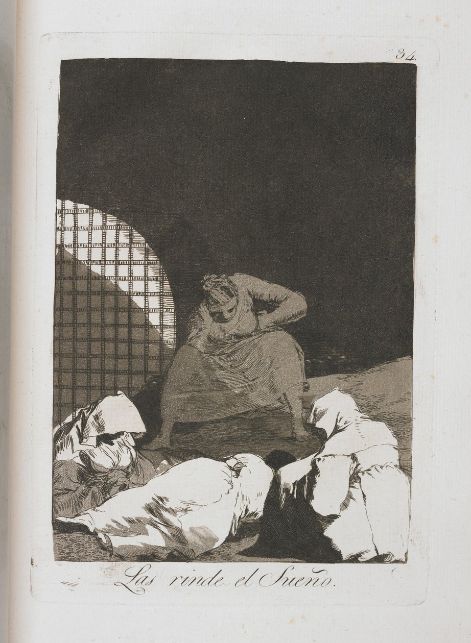 Tallerken fra Los Caprichos, 1797-1798 af Francisco de Goya