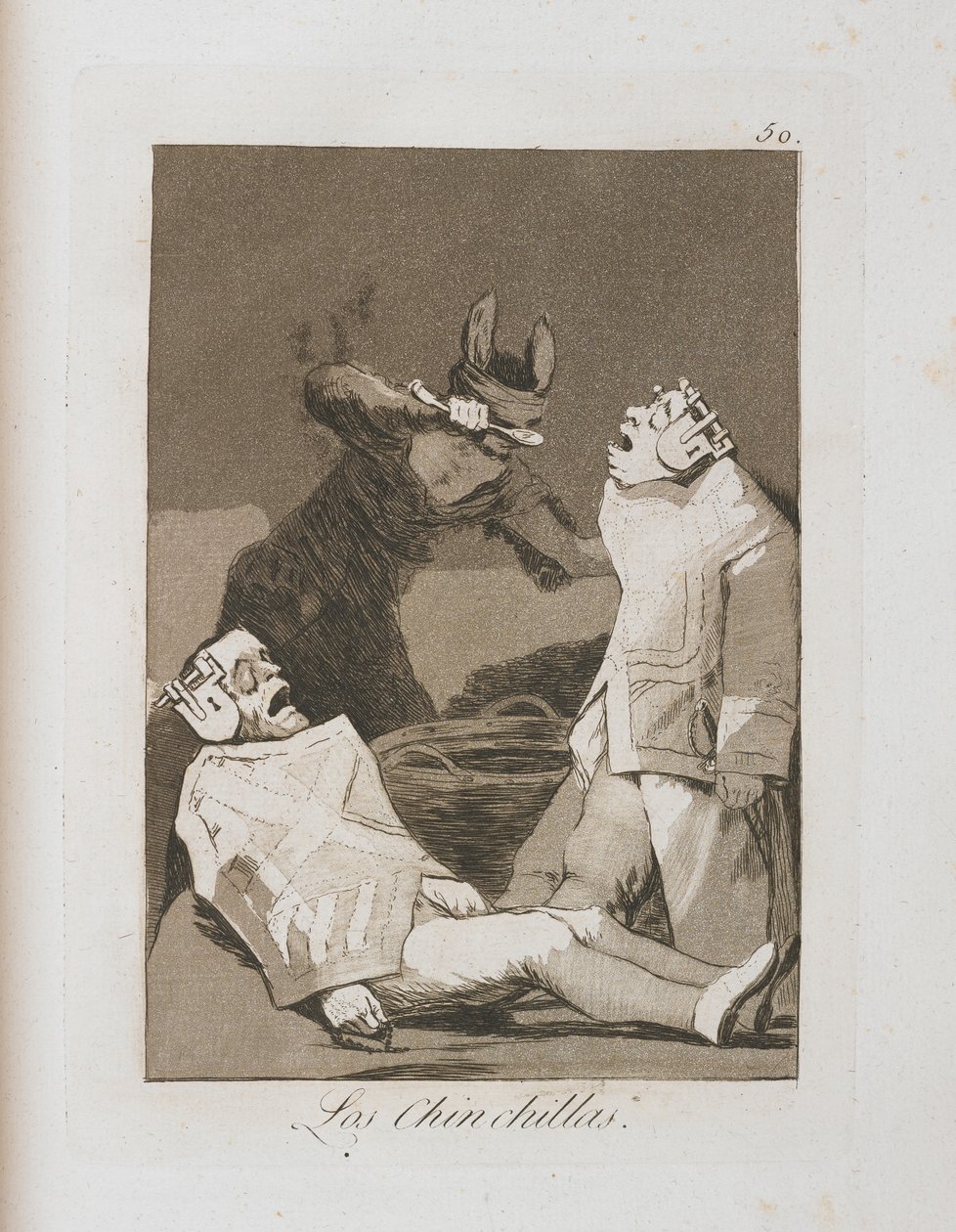 Tallerken fra Los Caprichos, 1797-1798 af Francisco de Goya
