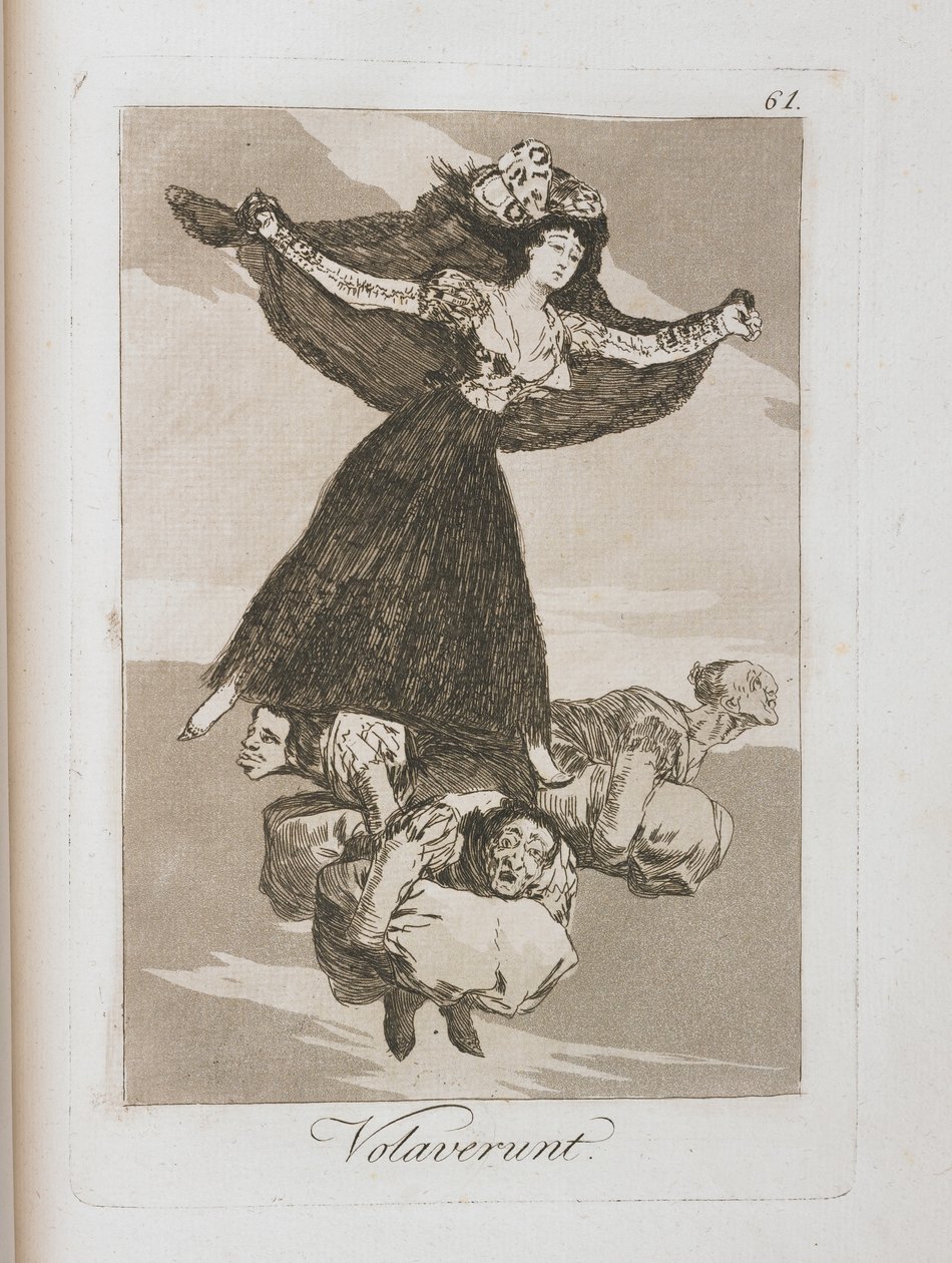Tallerken fra Los Caprichos, 1797-1798 af Francisco de Goya