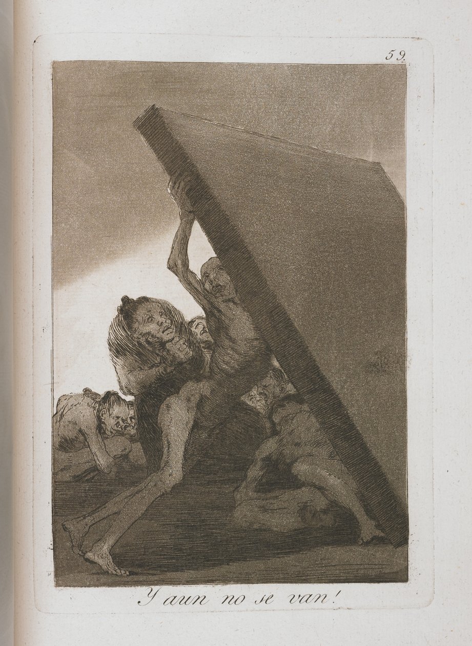 Tallerken fra Los Caprichos, 1797-1798 af Francisco de Goya