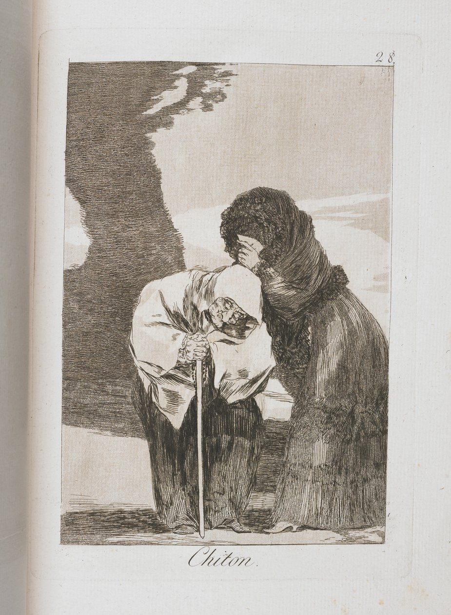 Tallerken fra Los Caprichos, 1797-1798 af Francisco de Goya