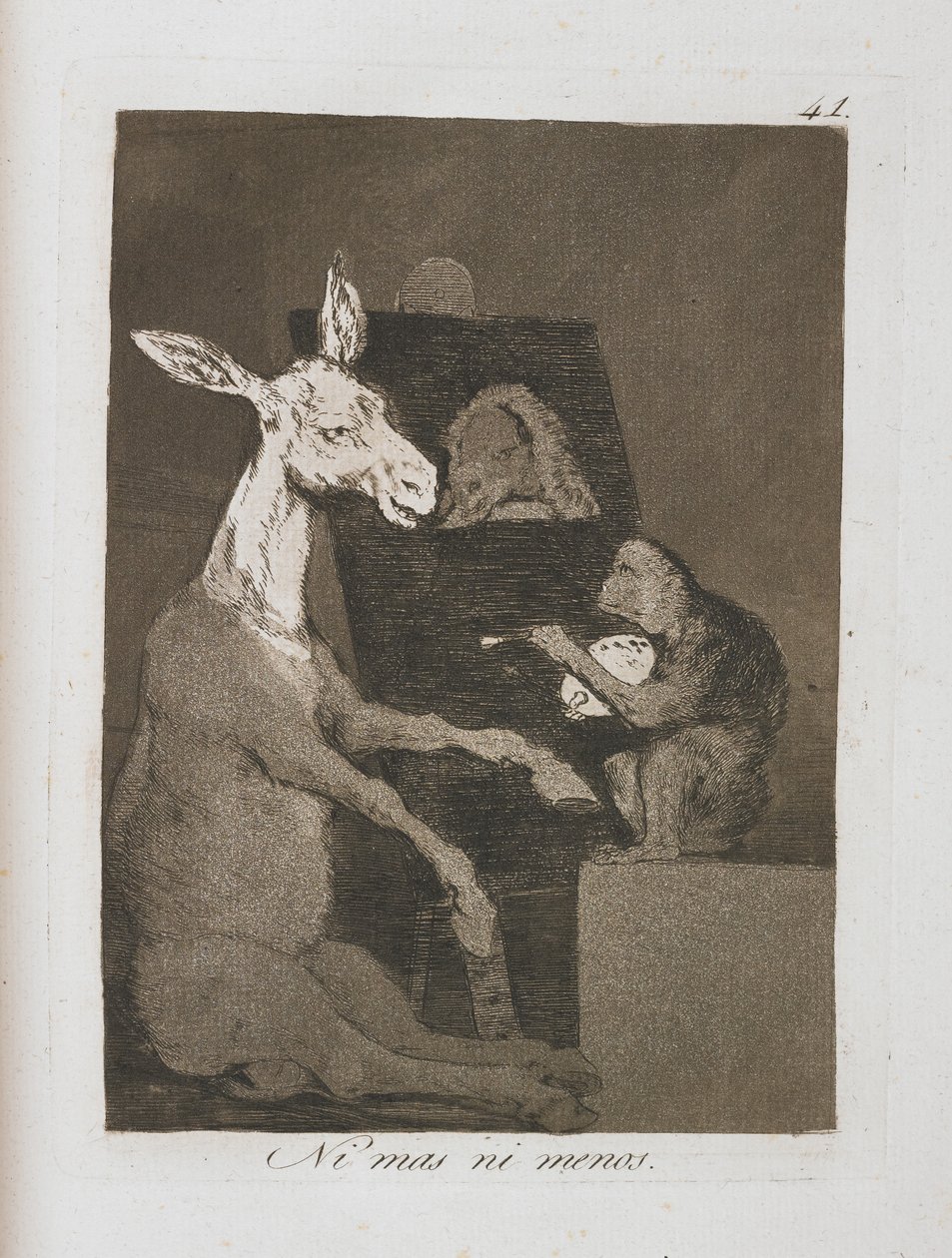 Tallerken fra Los Caprichos, 1797-1798 af Francisco de Goya