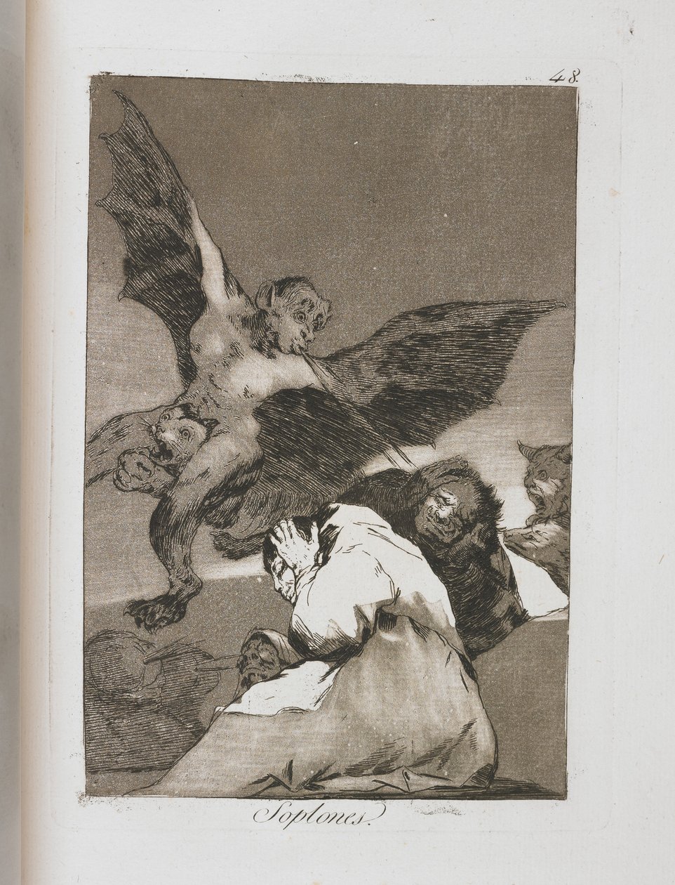 Tallerken fra Los Caprichos, 1797-1798 af Francisco de Goya