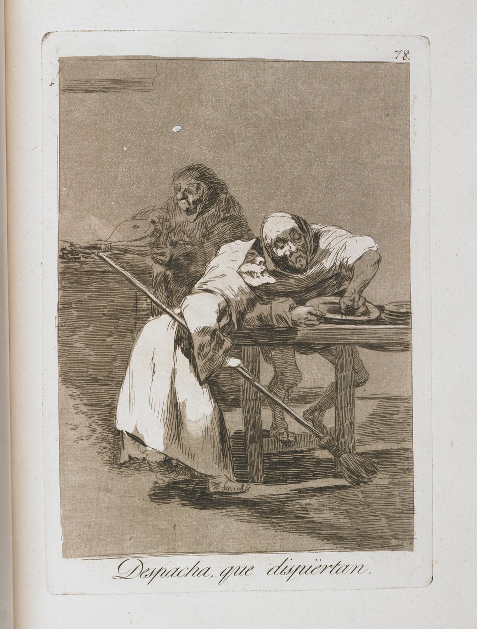 Tallerken fra Los Caprichos, 1797-1798 af Francisco de Goya