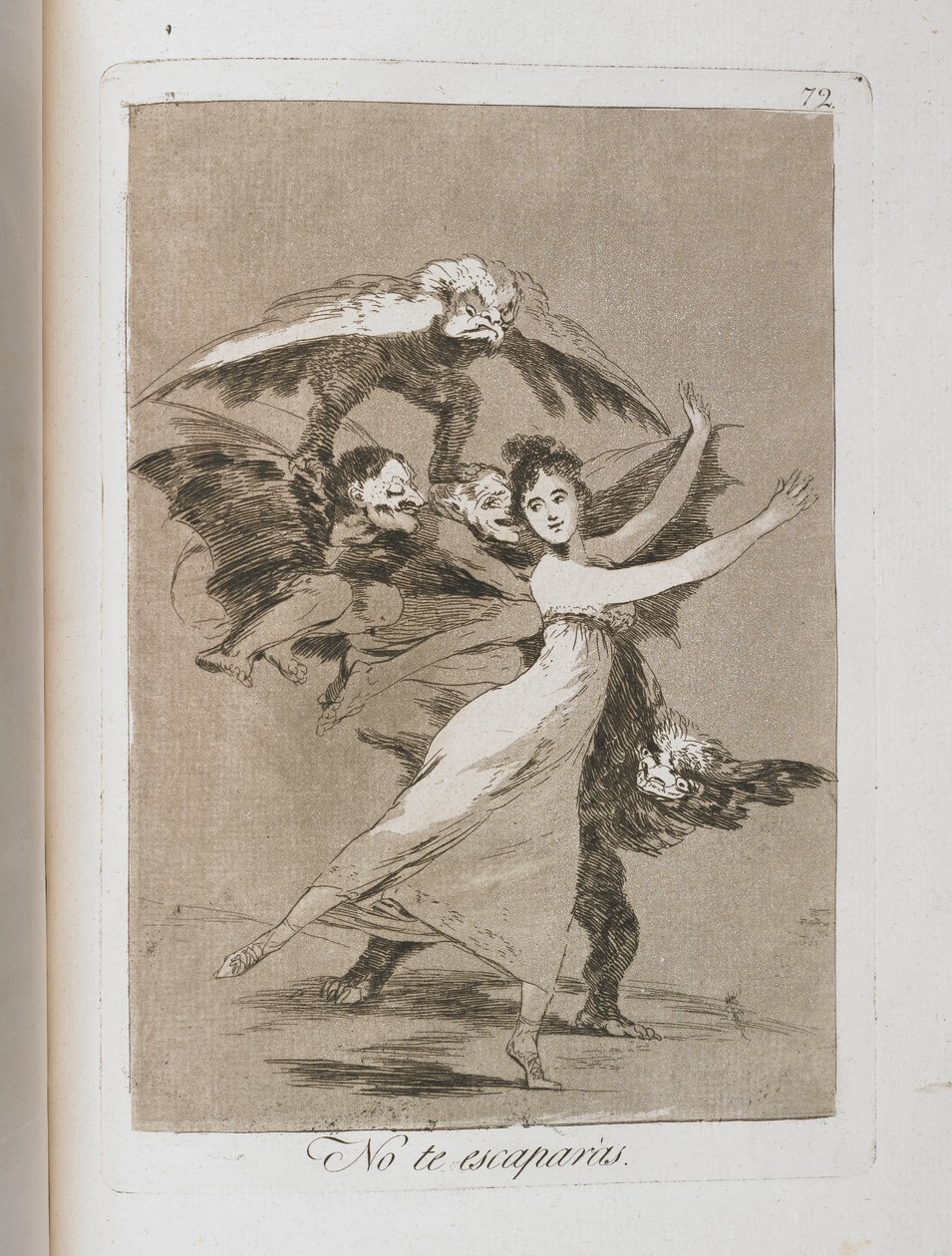 Tallerken fra Los Caprichos, 1797-1798 af Francisco de Goya