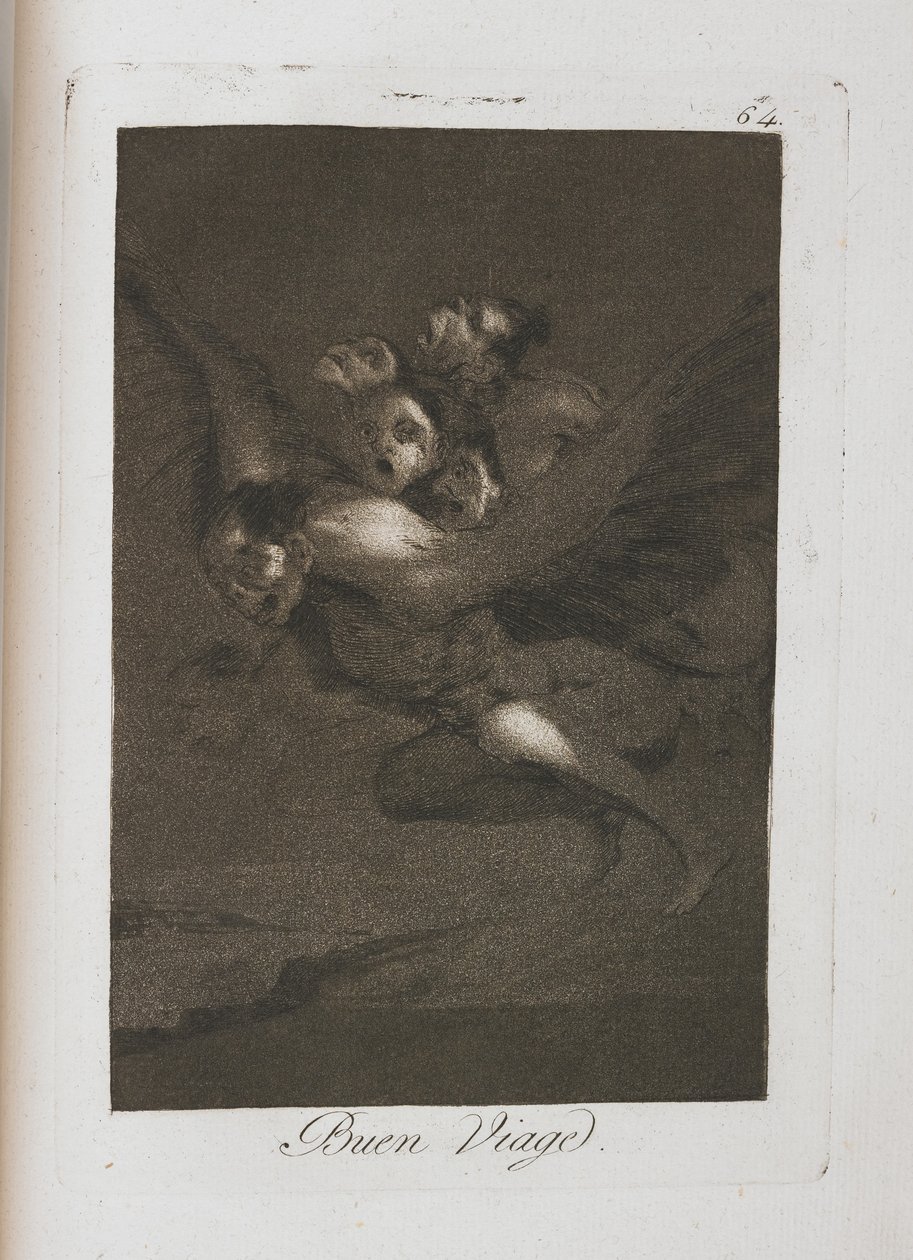 Tallerken fra Los Caprichos, 1797-1798 af Francisco de Goya