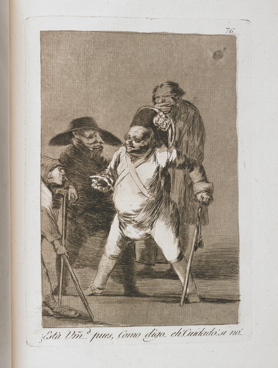 Tallerken fra Los Caprichos, 1797-1798 af Francisco de Goya