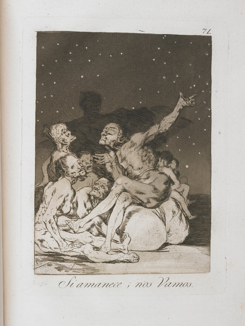 Plade fra Los Caprichos, 1797-1798 af Francisco de Goya