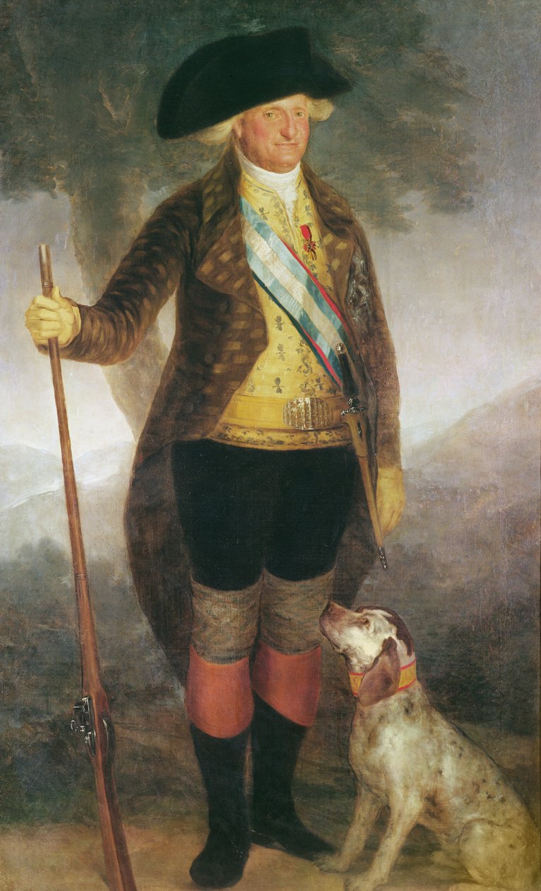 Portræt af kong Charles IV af Spaniens jagt af Francisco de Goya