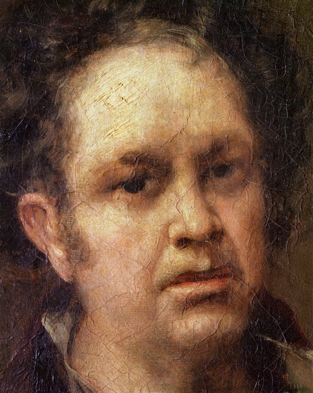 Selvportræt i en alder af 69, c.1815 af Francisco de Goya