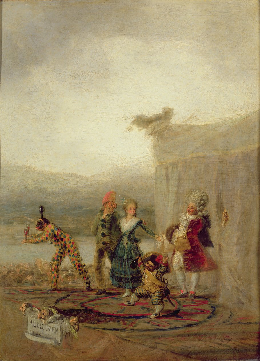 Spillerne på spadseretur, 1793 (olie på tinplade) af Francisco de Goya