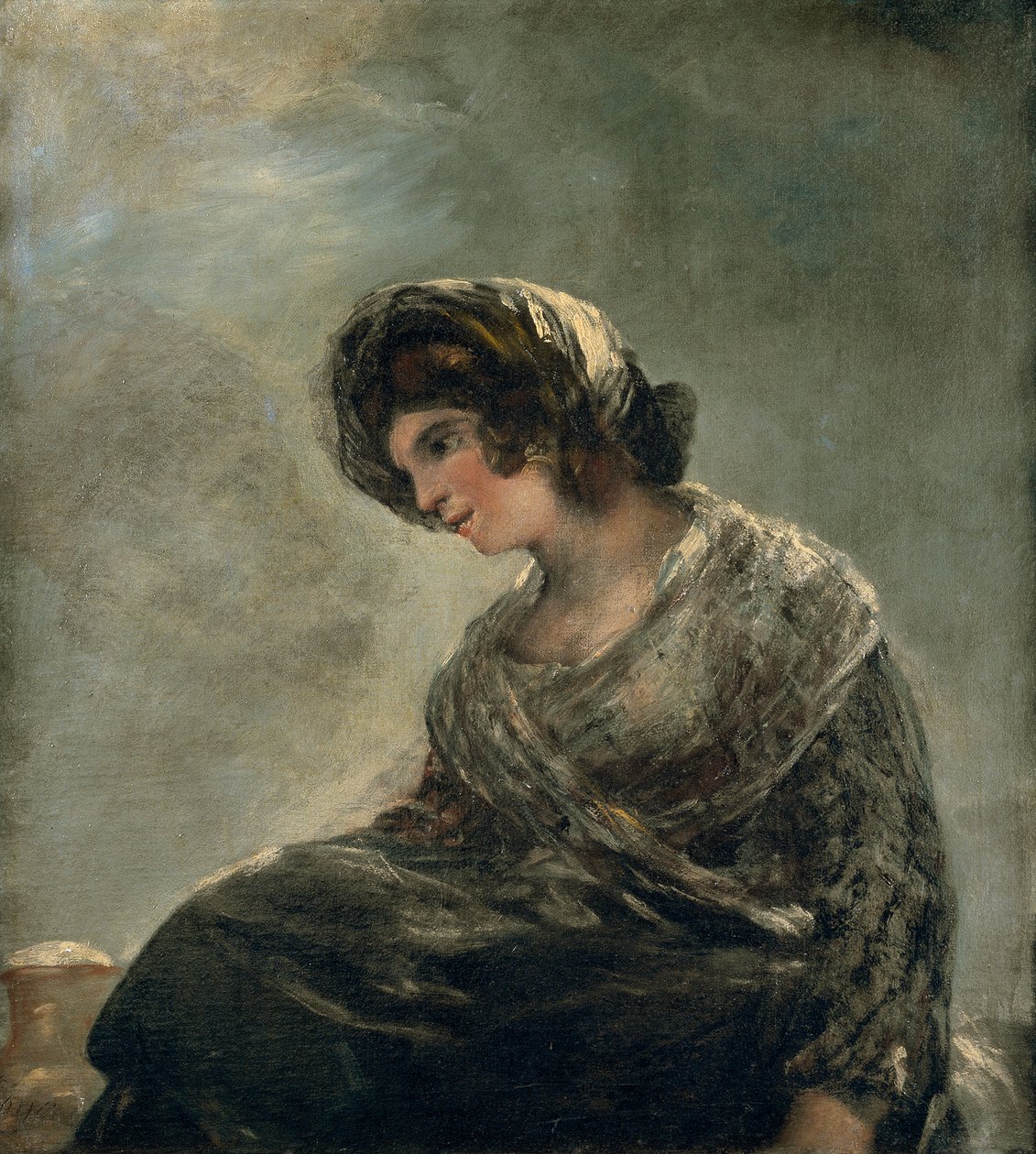 Mælkepigen fra Bordeaux, ca. 1827 af Francisco de Goya