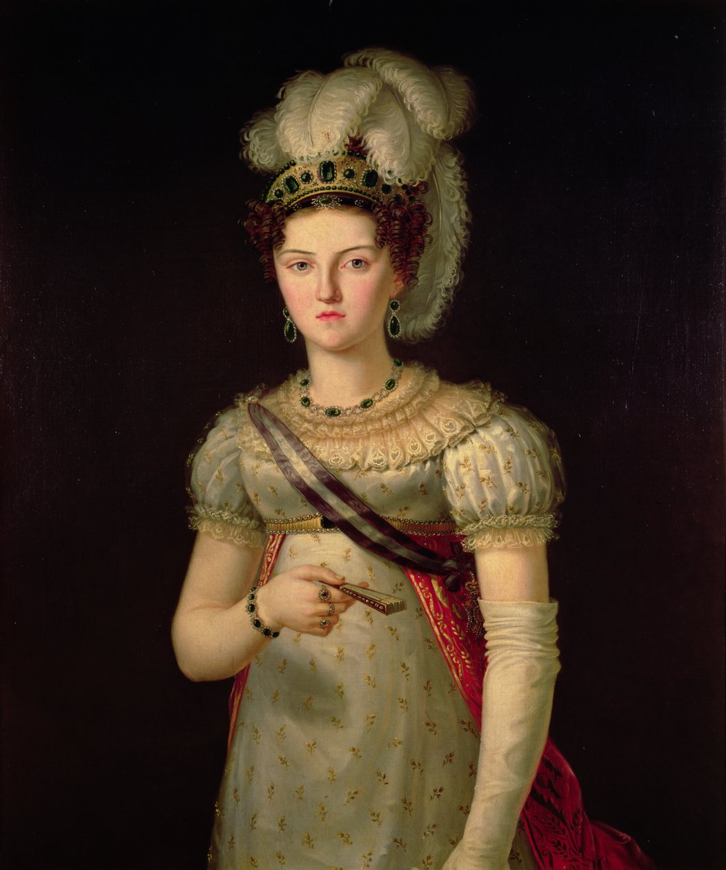 Portræt af Maria Josephine Amalia af Sachsen af Francisco Lacoma y Fontanet